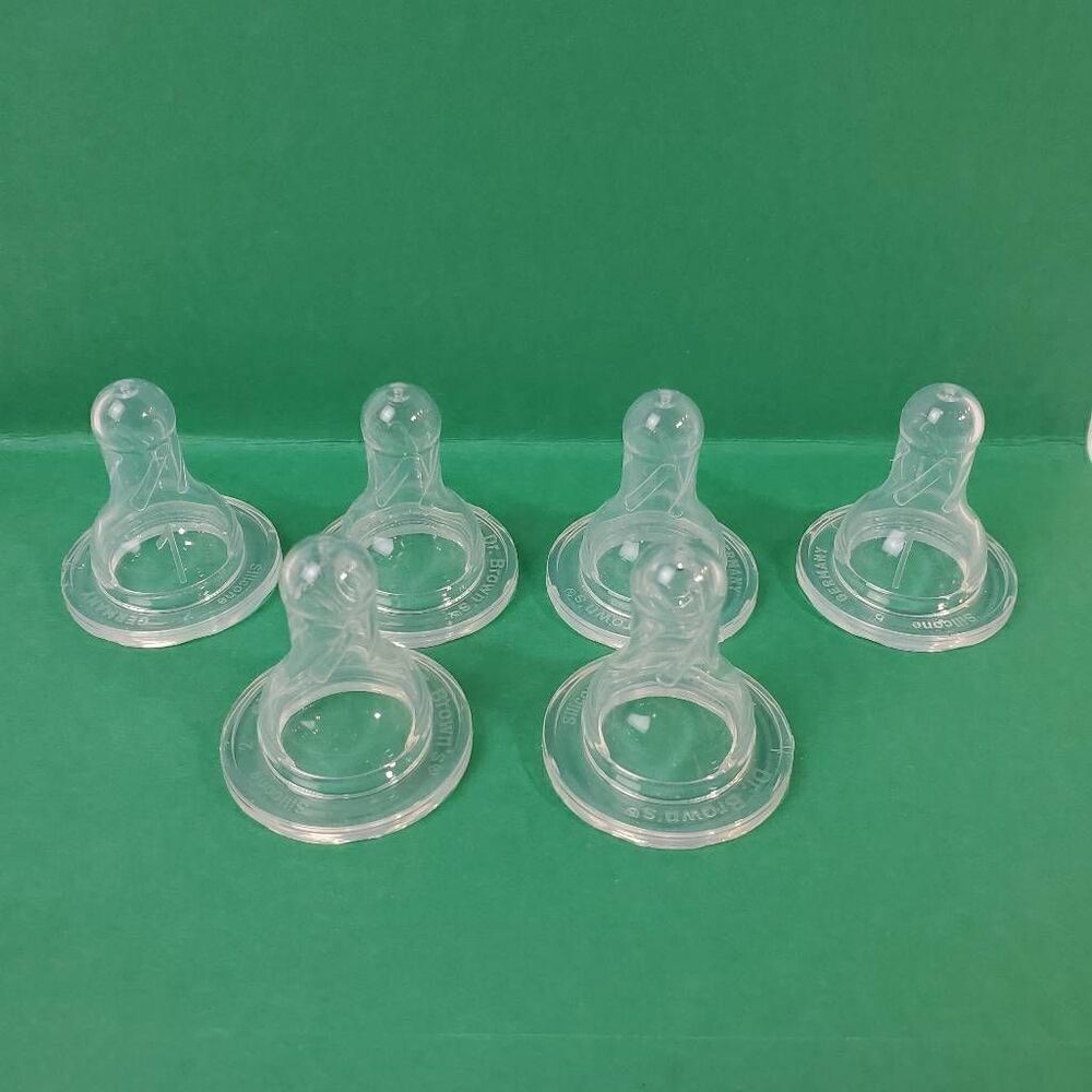 5 - Dr. Brown's Nipples stage 1 Clear